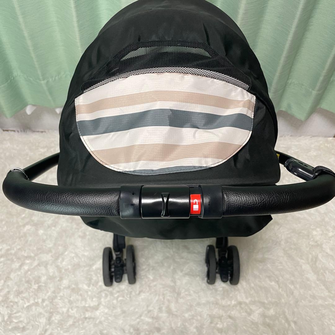 【美品】Aprica アップリカ ラクーナクッション ベビーカー レザーハンドル