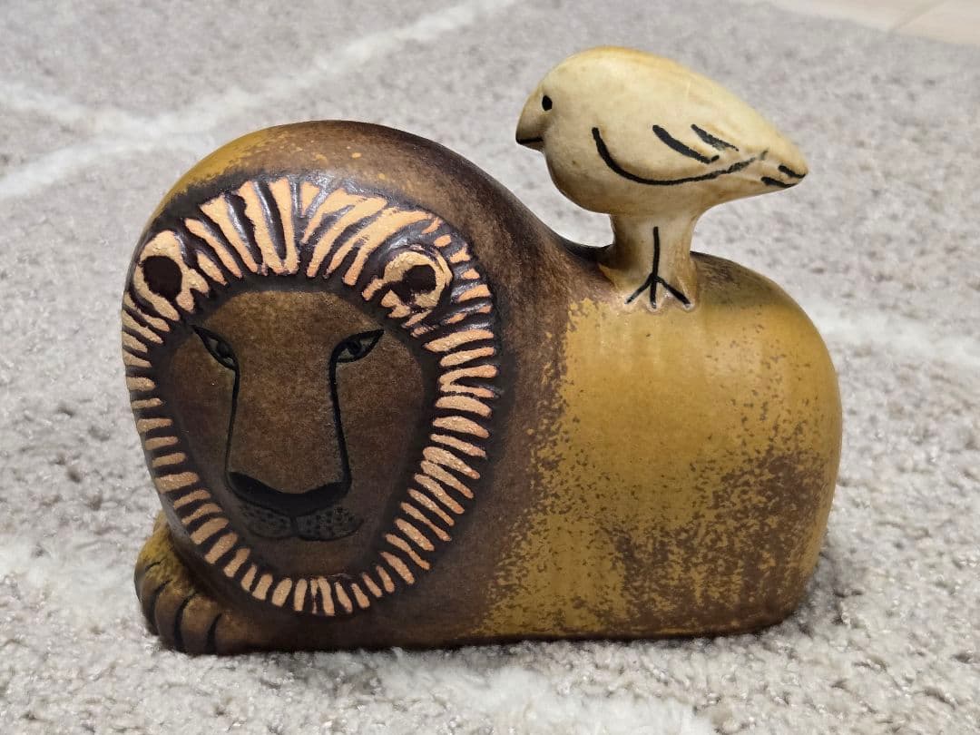 LISA LARSON ライオンと鳥　リサラーソン