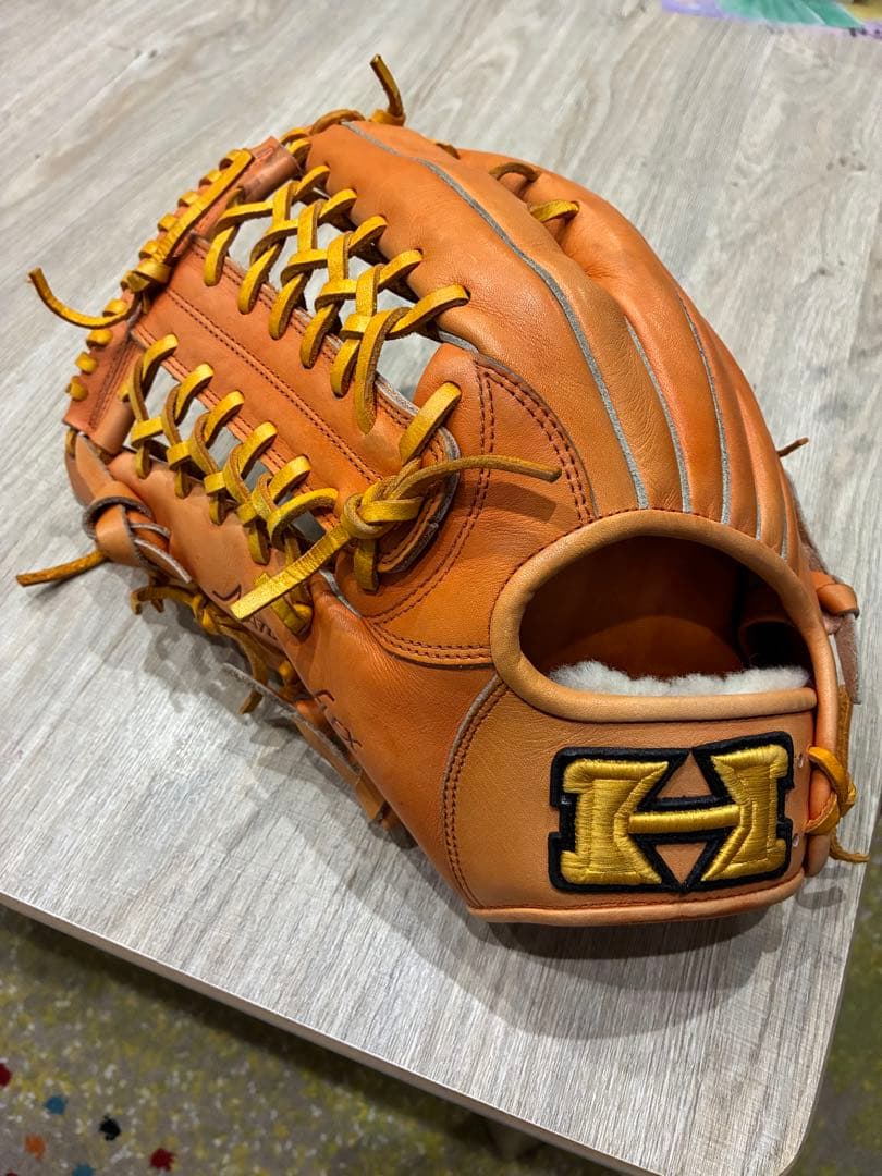 Hi-Gold Partner 硬式グローブ オレンジ