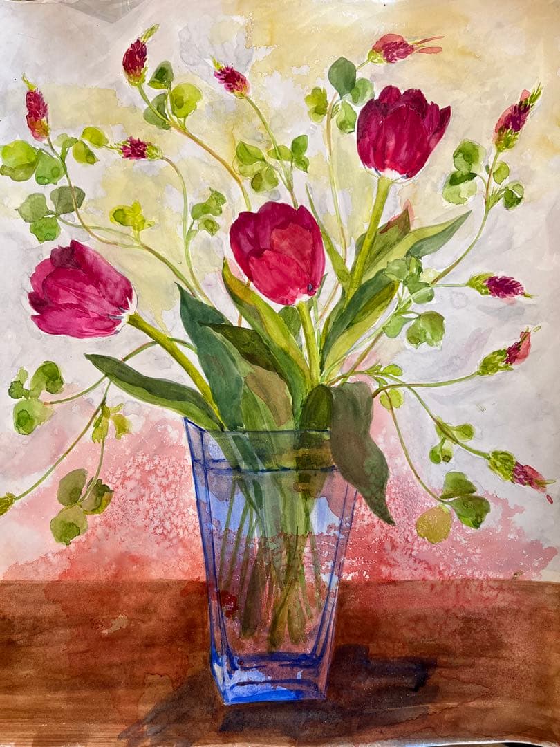 ダンス　水彩画　原画