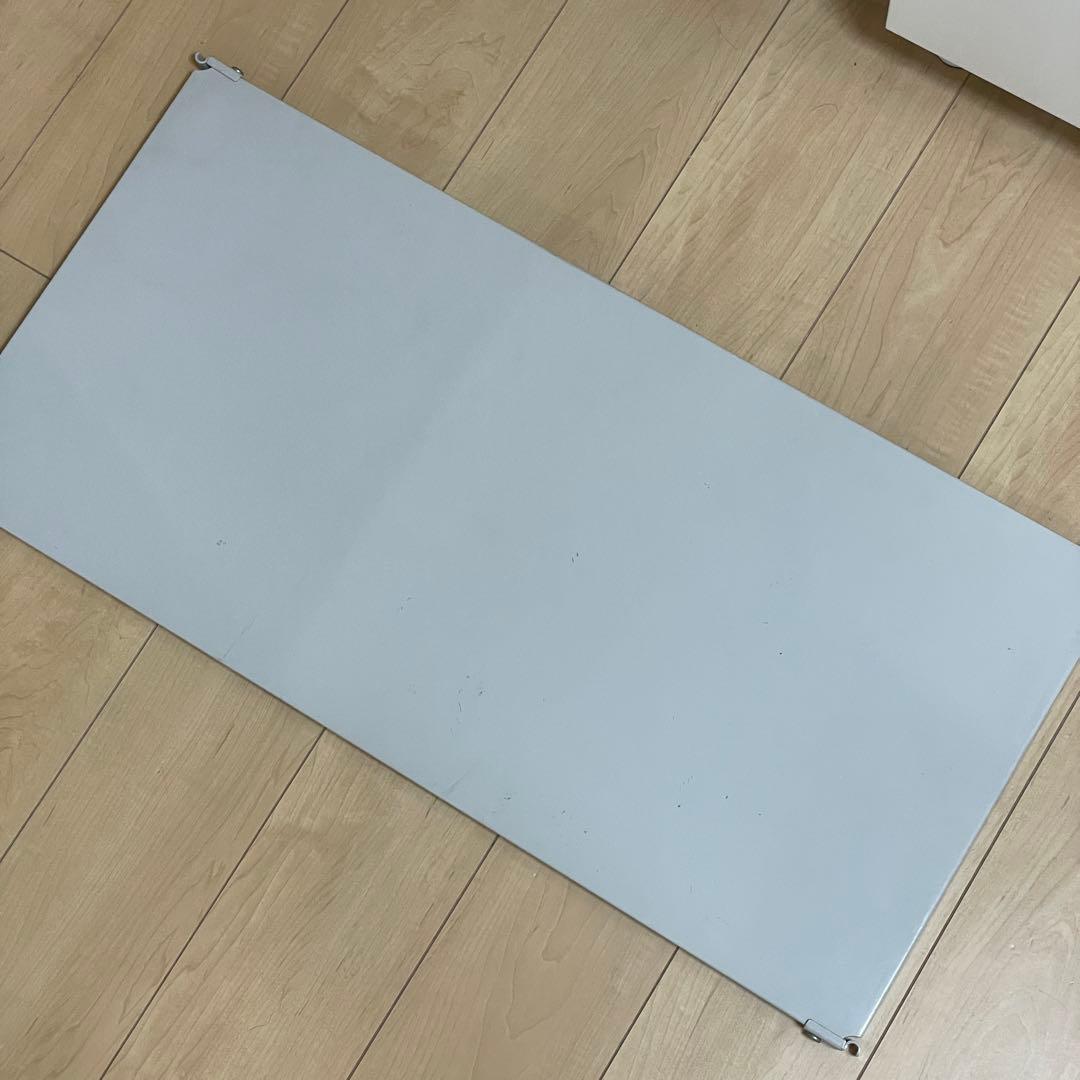 無印良品 ステンレスユニットシェルフ用 追加棚 ライトグレー 幅81cm 10枚