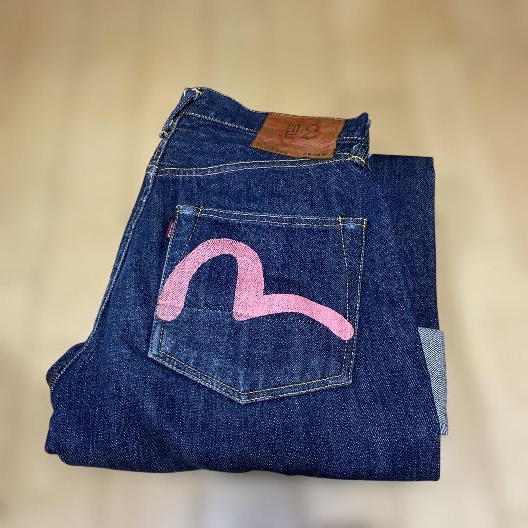 Evisu パンツピンクカモメ