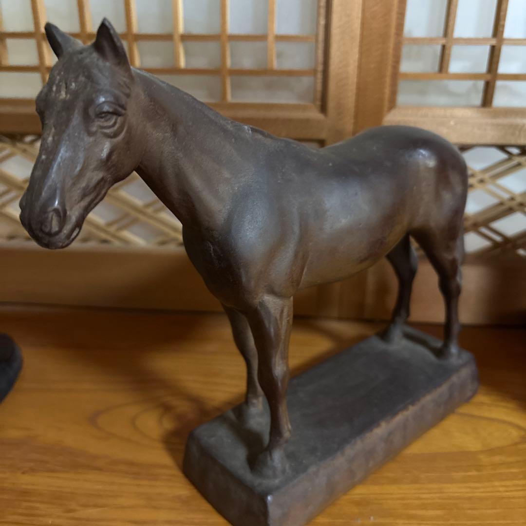 馬　鉄　置物