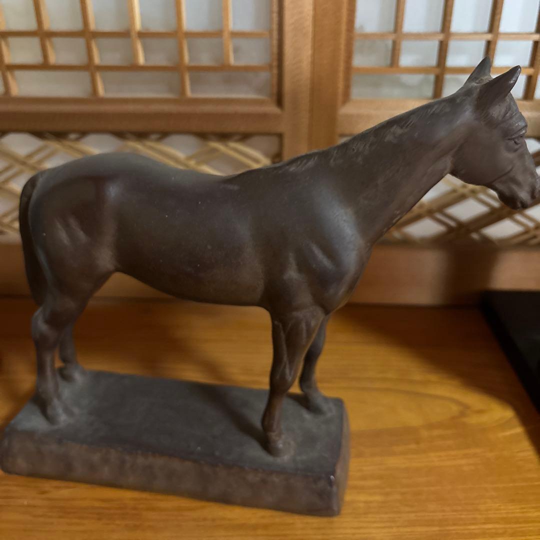 馬　鉄　置物