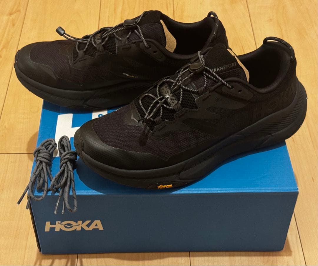 靴 HOKA ONE ONE TRANSPORT GTX 28.0cm BLCKB