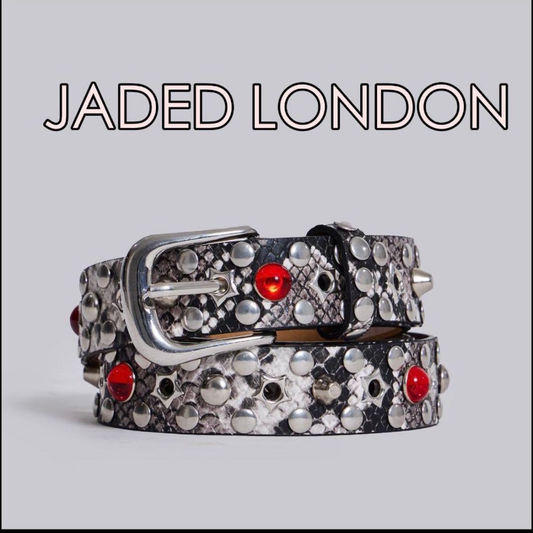 ◆新品◆JADED LONDON　スネーク柄 マンバベルト
