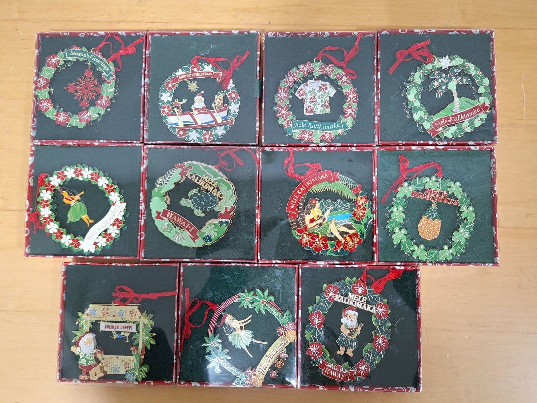 ハワイ　クリスマスオーナメント 11個セット