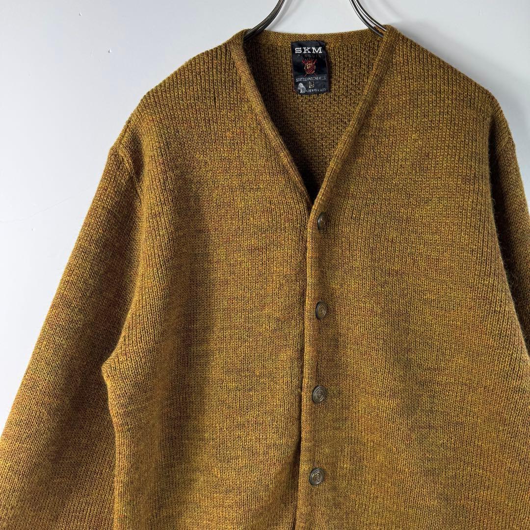 Vintage 60-70's SKMPENGUIN ミックスウールカーディガン