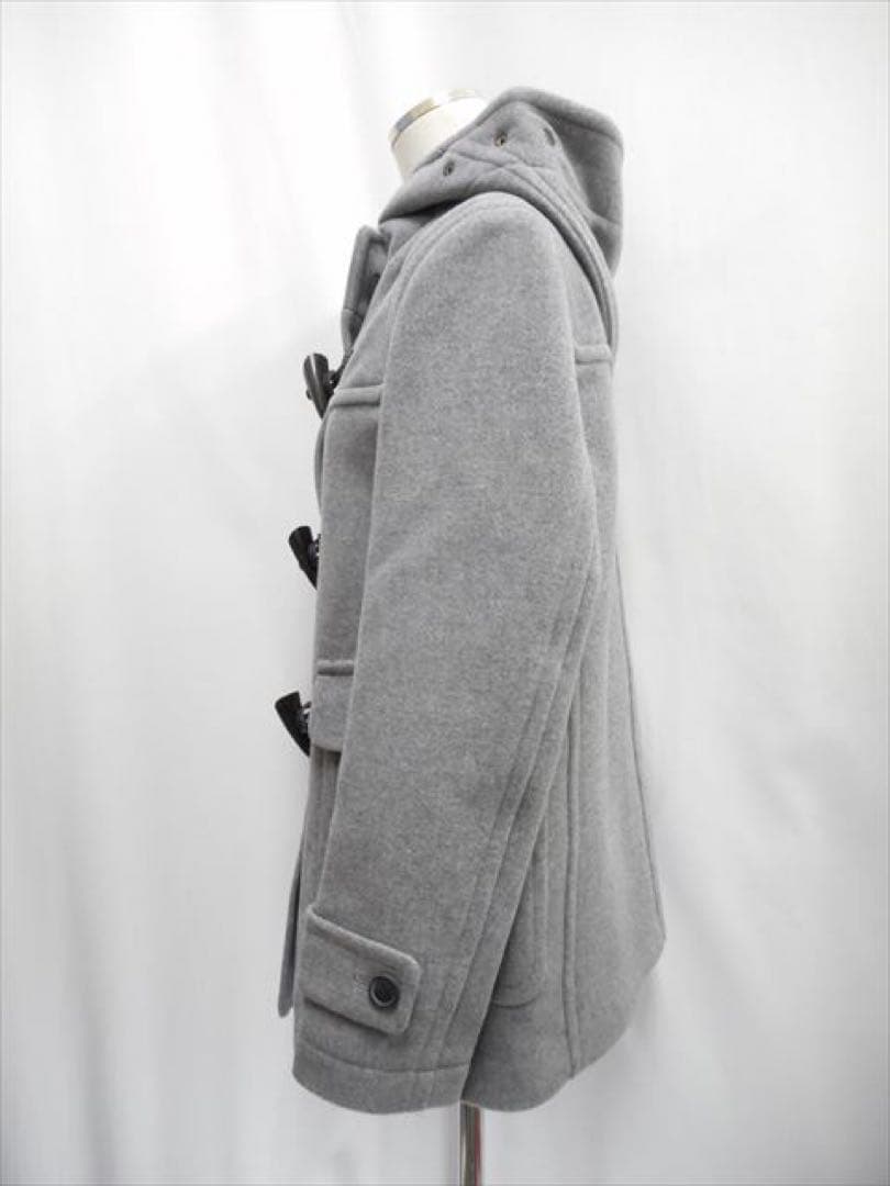 ウールダッフルコート レディースM グレー トグル本革 マカフィー