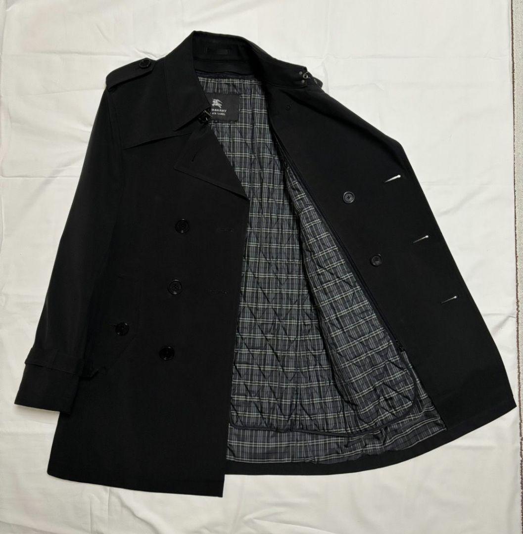 BURBERRY BLACK LABEL トレンチコート ブラック サイズM