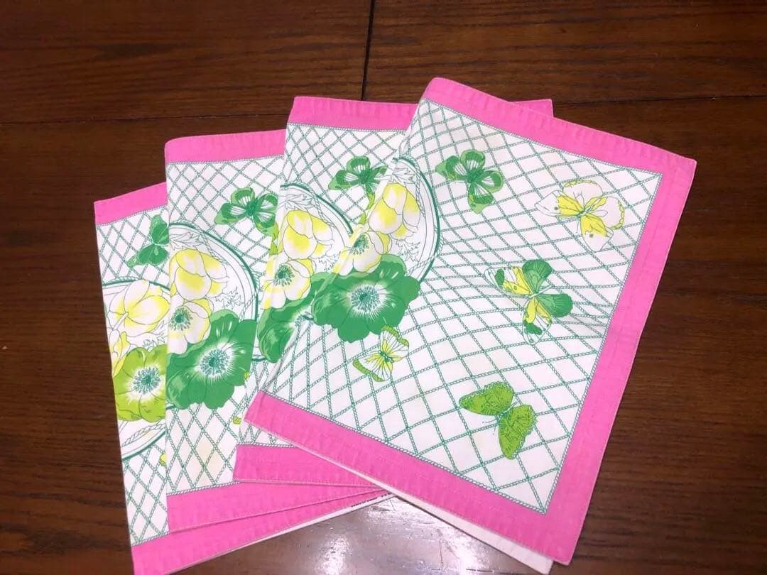 かずよ HERMÈS ランチョンマット　アネモネ　4枚