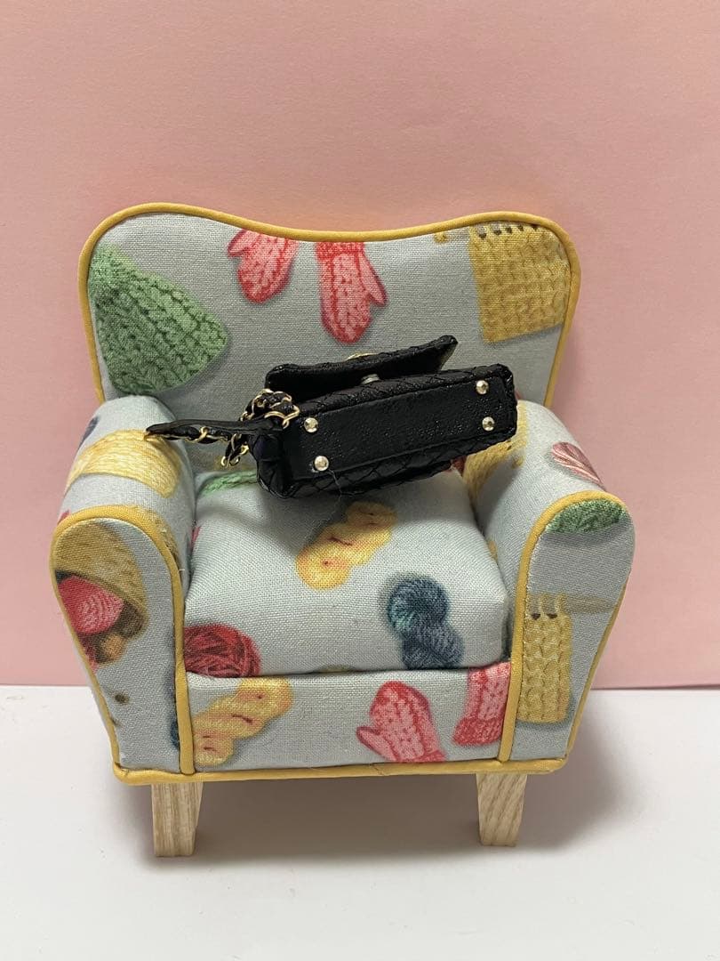 ★ハンドメイド★ミニチュア 2wayバッグ ブラック